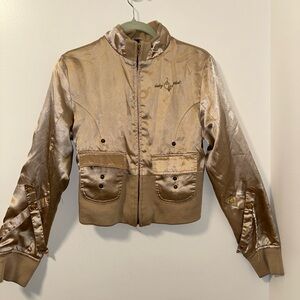 Baby Phat Gold Bomber Jacket